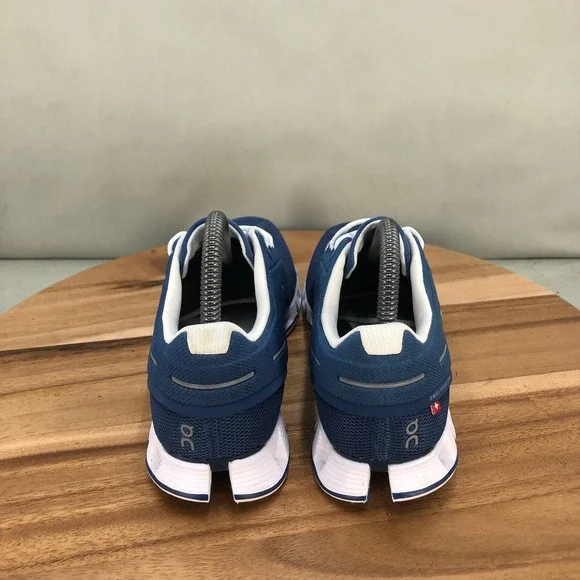 On Cloud 5 Running Shoes Womens 8 Blue White Lightweight Cushioned Comfort - Picture 4 of 8